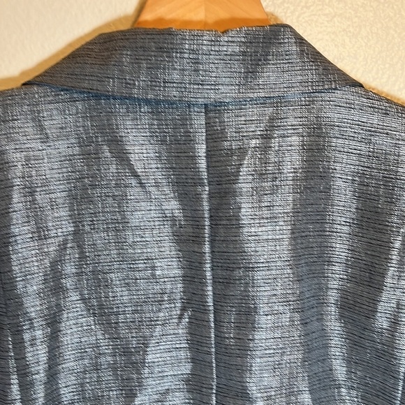 VOIR Collection Silver Plus Size Blazer Suit Jacket - Picture 6 of 12